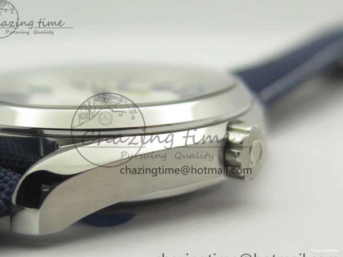 0220 EasyCare Aqua Terra Master Ryder Cup Edition VSF 1:1 Best Edition White Textured Dial on Blue Nylon Strap A8500 Super Clone 8016